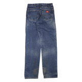 DICKIES Mens Jeans Blue Regular Straight Denim Medium Wash W32 L35 Durable