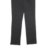LEVI'S Womens Classic Black Straight Denim Raw Jeans W28 L32 Cotton Blend Zip