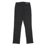 LEVI'S Womens Classic Black Straight Denim Raw Jeans W28 L32 Cotton Blend Zip