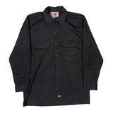 Dickies Shirt - Medium Black Polyester Blend