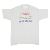 Mens White Stars Shock Trauma Air Rescue Society Graphic T-Shirt XL Short Sleeve