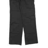 DICKIES Mens Cotton Blend Black Regular Straight Trousers W28 L28 Workwear Zip