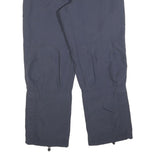 ADIDAS Womens Navy Regular Fit Polyester Blend Trousers W34 L30 Zip Closure