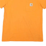 CARHARTT Womens Orange Pocket T-Shirt L Short Sleeve Round Neck Casual Cotton