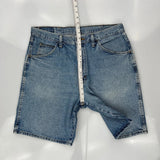 Wrangler Denim Shorts - 34W 9L Blue Cotton
