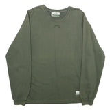 VITA.LIFE Mens Green Cotton Crew Neck Sweatshirt M Casual Pullover Top