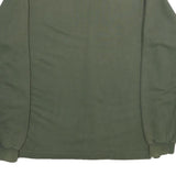VITA.LIFE Mens Green Cotton Crew Neck Sweatshirt M Casual Pullover Top