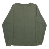 VITA.LIFE Mens Green Cotton Crew Neck Sweatshirt M Casual Pullover Top