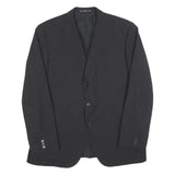 JOOP! Mens Black Wool Blend Classic Jacket XL Woven Button Closure Tailored