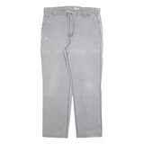 CARHARTT Mens Jeans Grey Relaxed Straight Denim Medium W40 L32 Casual Workwear