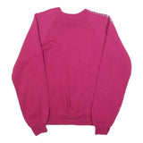 LEE Womens Red Pullover M Cotton Blend Sweatshirt Crew Neck Casual