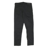 CALVIN KLEIN JEANS Womens Black Regular Fit Straight Trousers Cotton Blend W30