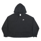 NIKE Womens Black Hoodie Pullover XL Cotton Blend Sportswear Casual