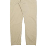 LEVI'S Mens Regular Beige Cotton Blend Trousers W35 L30 Classic Zip Closure