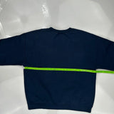 Boston Unbranded Sweatshirt - Large Navy Cotton Blend