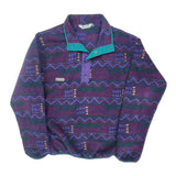 Made In USA Columbia Aztec T Snap Fleece - Medium Purple Polyester