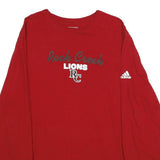 ADIDAS Mens Red Rock Creek Lions Graphic Long Sleeve Crew Neck T-Shirt L