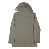 JACK WOLFSKIN Womens Green Jacket UK 10 Polyester Blend Zip Hooded Outdoor Parka