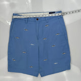 Polo By Ralph Lauren Chino Shorts - 32W 8L Blue Cotton