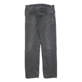 CARHARTT Mens Slim Black Jeans Denim W30 L32 Casual Cotton Blend Zip Closure