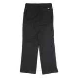 DICKIES Mens Polyester Blend Black Regular Fit Cargo Trousers W36 L34 Workwear