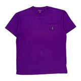 Polo By Ralph Lauren T-Shirt - Small Purple Cotton