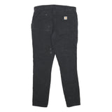 CARHARTT Womens Cotton Blend Black Slim Fit Skinny Trousers W32 L30 Casual