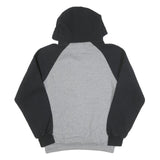 RUSSELL ATHLETIC Mens Grey & Black Tigers Volleyball Hoodie M Cotton Blend