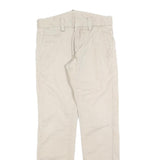 LEVI'S Mens Slim Beige Cotton Blend Zip Trousers W29 L32 Classic Straight Fit