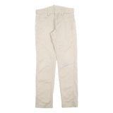 LEVI'S Mens Slim Beige Cotton Blend Zip Trousers W29 L32 Classic Straight Fit
