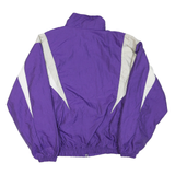 SPEEDLINE Mens Purple & White Swimming & Diving Track Jacket L Polyester Blend