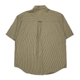 Gant Checked Short Sleeve Shirt - XL Beige Cotton