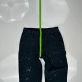 Dakota Grizzly Double Knee Carpenter Trousers - 31W 30L Black Cotton