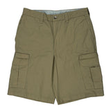 Dickies Cargo Shorts - 32W 11L Khaki Polyester Blend