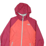 THE NORTH FACE Womens Pink & Dark Pink Outdoor Jacket M Polyester Blend Hooded