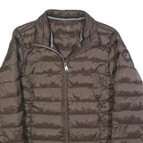 NAPAPIJRI Womens Brown Quilted Jacket S Polyester Zip Lightweight Casual