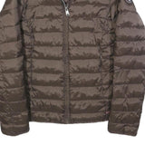 NAPAPIJRI Womens Brown Quilted Jacket S Polyester Zip Lightweight Casual