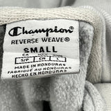 Reverse Weave Champion Hoodie - Small Blue Cotton