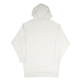 WEEKDAY Womens White Hoodie Dress Cotton Blend Sweatshirt XS Casual Streetwear
