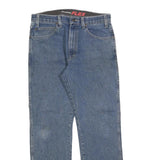 DICKIES Mens Jeans Blue Regular Straight Denim Medium W32 L30 Workwear Zip
