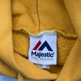 Green Bay Packers Majestic Nfl Hoodie - Medium Yellow Cotton Blend