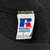 Made In USA Russell Athletic Sweatshirt - Large Black Cotton