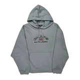 Chaps Ralph Lauren Spellout Hoodie - 2XL Blue Cotton Blend