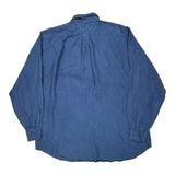 Ralph Lauren Tall Shirt - 2XL Blue Linen