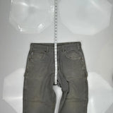 Carhartt Double Knee Carpenter Pants - 34W 31L Gray Cotton
