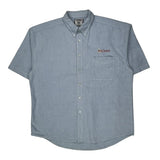 Lee Short Sleeve Shirt - XL Blue Cotton