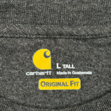 Carhartt T-Shirt - Large Grey Cotton