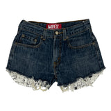 Levis Denim Shorts - 26W UK 6 Blue Cotton