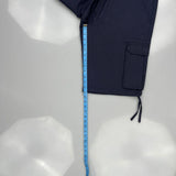 Noiz Cargo Shorts - 31W 11L Navy Cotton