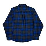 Orvis Checked Flannel Shirt - XL Blue Cotton